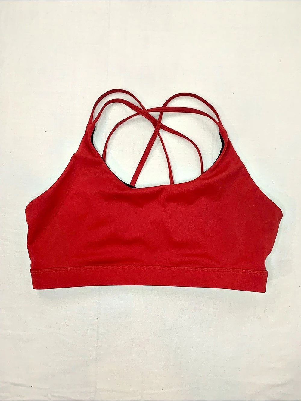 Athletic Strappy sports Bra Red
Size Large